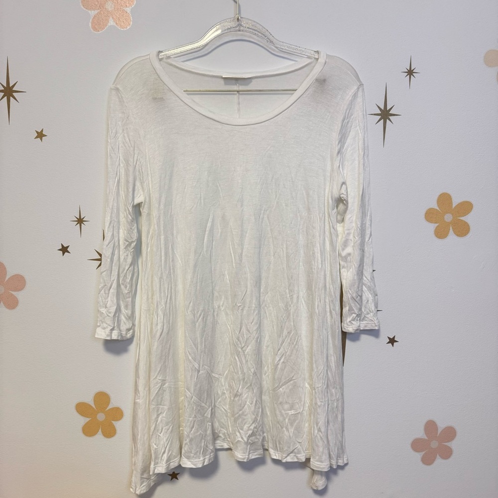 Basic White Women's Long Sleeve Top